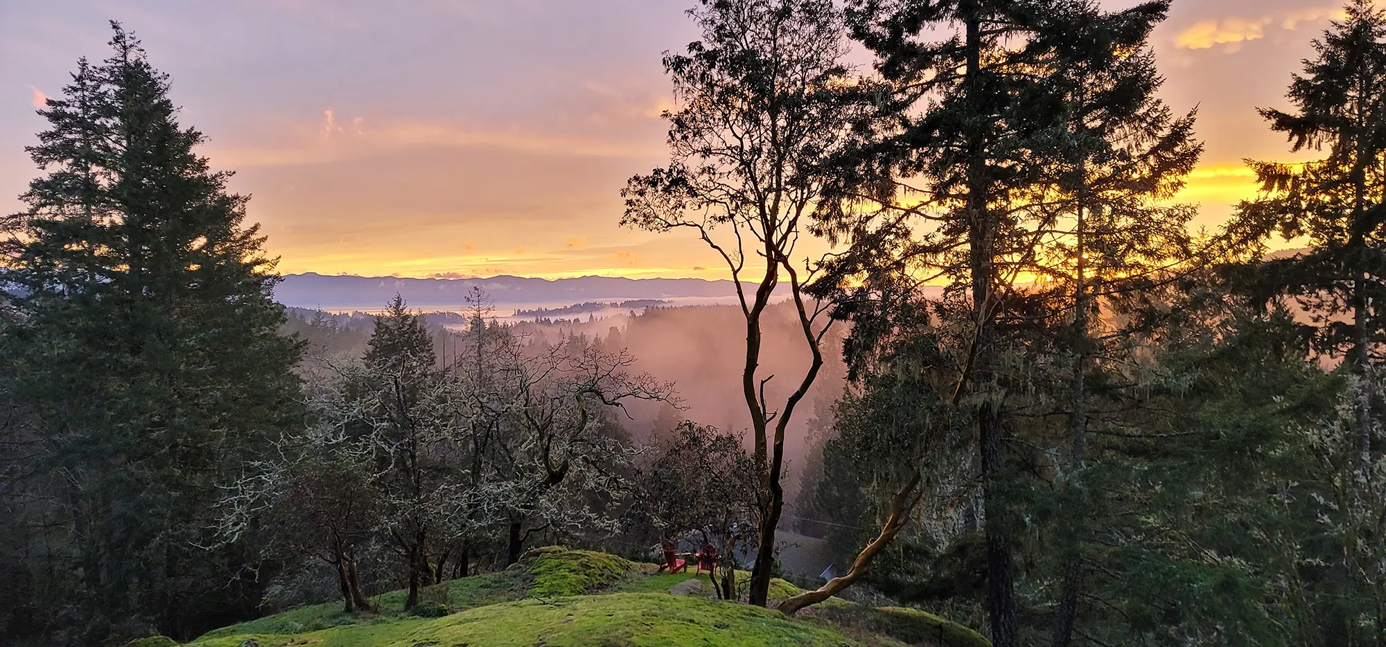 Sunset over Vancouver Island, British Columbia